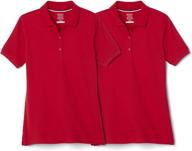 👚 french toast sleeve stretch polo 2 - stylish girls' tops, tees & blouses for comfort and fashion logo