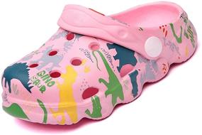 img 4 attached to 👟 CERYTHRINA Cartoon Slippers: Trendy Outdoor Children Boys' Shoes for Clogs & Mules