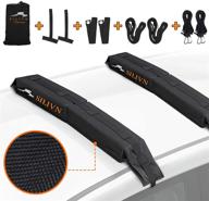 🛶 silivn universal soft roof rack: protect your kayak, canoe, and ski board with roof rack pads and storage bag logo