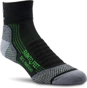 img 3 attached to Merino Wool Damascus Lightweight Elite Hiking 1/4 Crew Socks by Farm to Feet