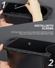 img 3 attached to kemimoto Marine Cup Holder and Household Storage Box for Boats
