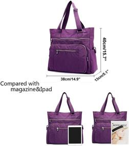 img 1 attached to 👜 Nawoshow Women's Waterproof Shoulder Handbag with Wallet Compartment - Ideal for Teachers