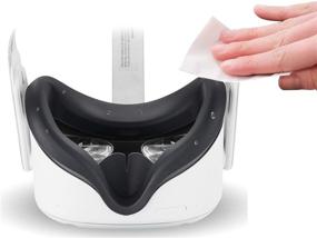 img 2 attached to 🔧 Enhance Oculus Quest 2 Experience with Sinbomay Silicone Touch Controller Grip Cover & Face Cover Mask, Knuckle Strap Set, and Protective Sleeve featuring Adjustable Hand Strap