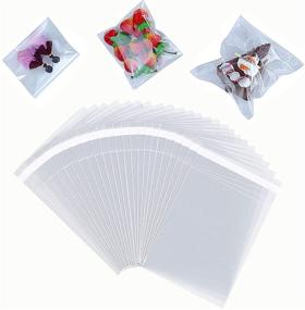 img 4 attached to 📦 Transparent Self-Sealing Self-Adhesive Packaging Wrap (5x5 Inches)