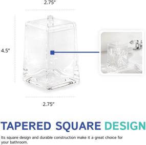 img 1 attached to 💡 Enhance Your Organizational Style with the Huang Acrylic Square Tapered Accessory Set (Swab Box)