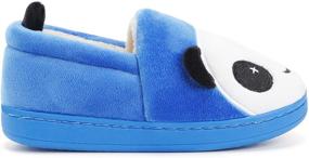 img 3 attached to Winter Cartoon Slippers: 🧦 Indoor Slip-On Shoes for Boys