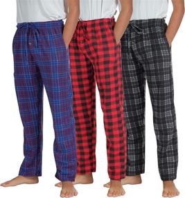 img 4 attached to Pack Pajamas Christmas Clothes Flannel Boys' Clothing ~ Sleepwear & Robes