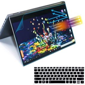 img 4 attached to 👓 MUBUY Anti Blue Light Anti Glare Screen Protector for 13.9" Lenovo Yoga 930 C930 - Eyes Protection Filter, UV Blocking, Keyboard Cover Gift
