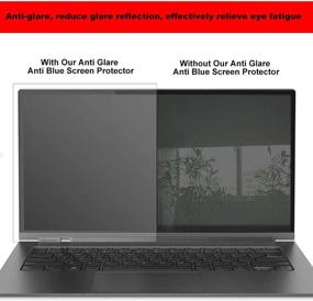 img 1 attached to 👓 MUBUY Anti Blue Light Anti Glare Screen Protector for 13.9" Lenovo Yoga 930 C930 - Eyes Protection Filter, UV Blocking, Keyboard Cover Gift