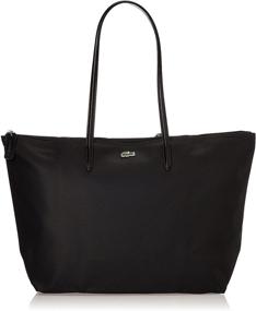 img 4 attached to Lacoste L 12 12 Tote Bag Black Women's Handbags & Wallets and Totes