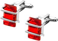 rectangle exquisite crystal cufflinks fashion logo