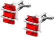 rectangle exquisite crystal cufflinks fashion logo