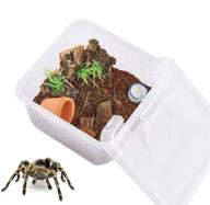 portable petlaoo critter keeper: ventilated mini insect carrier with ample viewing space and 5 accessories for spiders, geckos, cockroaches, snails, and hermit crabs logo