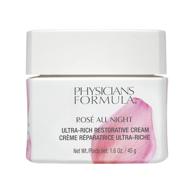 формула восстановительного крема physicians formula rose all night | ультра-богатая формула | 1,58 унции логотип