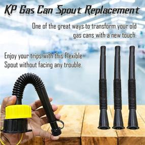 img 4 attached to KP Kool Products 3 Pack Super Long Universal Spout: Flexible & Versatile with a Wide Range of Accessories