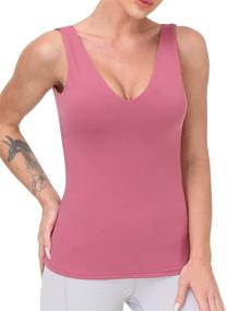 img 4 attached to 🏃 Women's Clothing: Wireless Running Camisole for Workouts