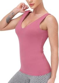 img 2 attached to 🏃 Women's Clothing: Wireless Running Camisole for Workouts