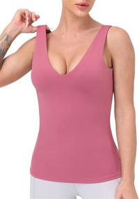 img 1 attached to 🏃 Women's Clothing: Wireless Running Camisole for Workouts