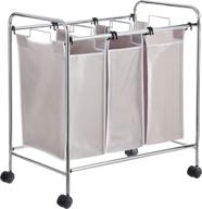 optimized search: amazon basics laundry hamper sorter basket with 3 bags logo