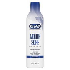 img 2 attached to 💧 Oral-B Mouth Sore Mouthwash: Special Care Oral Rinse for Soothing Relief, 16 fl oz