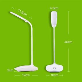 img 2 attached to 💡 Flexible LED Desk Lamp with Eye Protection for Bedside Table or Reading