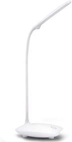 img 4 attached to 💡 Flexible LED Desk Lamp with Eye Protection for Bedside Table or Reading