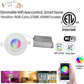 img 3 attached to Регулируемый WIFZIG, 16 миллионов 2700K, 6500K, совместимый, 1 упаковка RGBCW