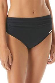 img 2 attached to 👙 Vince Camuto Women's Convertible High Waist Bikini Bottom Swimsuit - Enhanced SEO