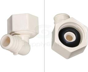 img 3 attached to 🔧 Supply Giant QQTM1212-5 Plastic 90 Degree Swivel Elbow Pex x FPT Barb Pipe Fitting, 1/2'' x 1/2'', White, 5 Pack – High-Quality and Durable Plumbing Solution