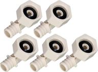 🔧 supply giant qqtm1212-5 plastic 90 degree swivel elbow pex x fpt barb pipe fitting, 1/2'' x 1/2'', white, 5 pack – high-quality and durable plumbing solution logo