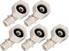 img 4 attached to 🔧 Supply Giant QQTM1212-5 Plastic 90 Degree Swivel Elbow Pex x FPT Barb Pipe Fitting, 1/2'' x 1/2'', White, 5 Pack – High-Quality and Durable Plumbing Solution