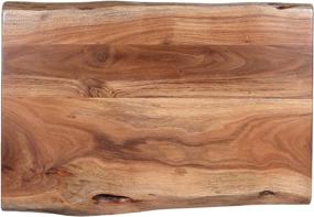 img 1 attached to Alaterre Furniture Hairpin Natural End Table: Embrace the Beauty of Live Edge Design