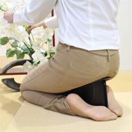 🧘 portable and lightweight foldable meditation kneeling bench (seiza) - 180g, black logo