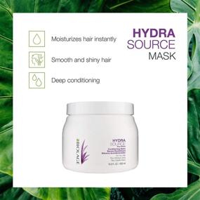 img 3 attached to 🌿 Маска Biolage Hydrasource: Увеличивает блеск и улучшает управляемость, без парабенов и с растительной формулой для сухих волос