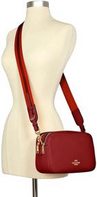 img 1 attached to 👜 Stylish Coach Double Leather Crossbody Brown Women's Handbag & Wallet Combo