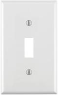 🔲 левитон 1-канальный переключатель устройство выключатель стенная панель - белый, 1 шт., термопластичный нейлон. логотип