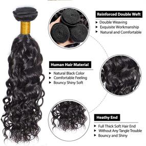 img 1 attached to Bundles Unprocessed Brazilian Virgin Natural Hair Care