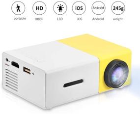 img 4 attached to Fosa Mini Projector Portable 1080P LED Projector for Home Cinema Theater, Indoors/Outdoors – Support Laptop PC, HDMI Input. Perfect Pocket Projector for Party, Camping, and Great Gift Idea! HDMI Cable Required.
