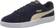 👟 puma gold whisper unisex low top sneakers: stylish men's shoes and fashion sneakers in peacoat logo