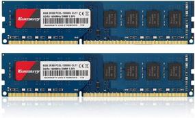 img 4 attached to 🔹 Кит Kuesuny 16GB (8GBX2) DDR3L-1600 Удимм, PC3L-12800/PC3L-12800U 8GB CL11 240 Pin 2RX8 двухрежимный низкоскоростной Регистр ОЗУ без кода ошибки и буферизации 1.35V/1.5V Модуль памяти для настольных компьютеров с улучшением (синий)