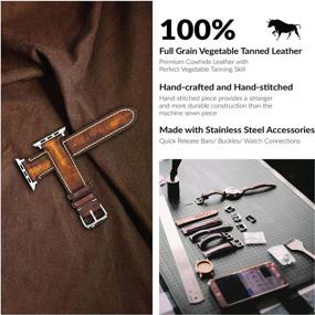 img 3 attached to CARRINA Grain Leather Traditional Compatible