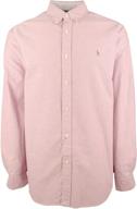 sleek and refined: ralph lauren sleeve oxford button shirt logo