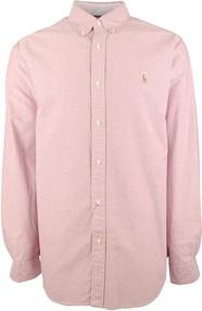 img 4 attached to Sleek and Refined: RALPH LAUREN Sleeve Oxford Button Shirt