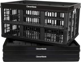 img 4 attached to CleverMade Collapsible Containers Organization CleverCrates Storage & Organization