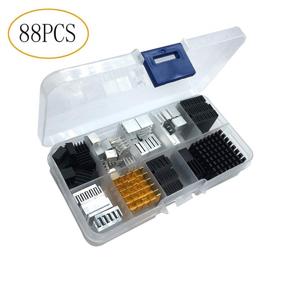 img 4 attached to Heatsink Kit - Small to Medium Cooler Set for Cooling Development Board, Laptop CPU, GPU, VGA, RAM, IC Chips, LED, MOSFET, Transistor, SCR, Southbridge, Northbridge, Voltage Regulator - 88pcs