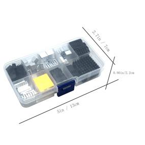 img 2 attached to Heatsink Kit - Small to Medium Cooler Set for Cooling Development Board, Laptop CPU, GPU, VGA, RAM, IC Chips, LED, MOSFET, Transistor, SCR, Southbridge, Northbridge, Voltage Regulator - 88pcs