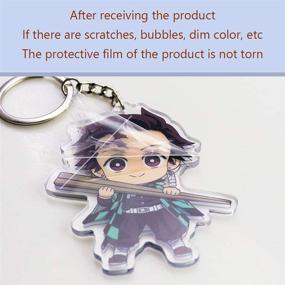 img 3 attached to 🔑 Stylish and Fun: Slayer Keychain Acrylic Fanghua Friends for the Ultimate Fans