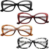 bfoco stylish reading glasses oversized logo