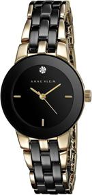 img 4 attached to ⌚ Часы с керамическим браслетом Anne Klein с оригинальным алмазным циферблатом