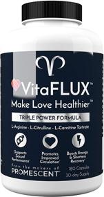 img 4 attached to 💪 VitaFLUX Male Performance Nitric Oxide Supplement - Boost Stamina, Energy, Recovery with L Arginine, L Citrulline, L Carnitine, Zinc, Magnesium - Amino Acids, 180 Capsules